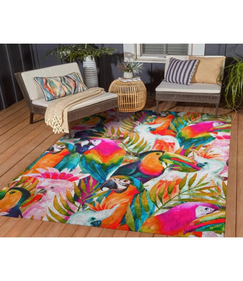 Dalyn Indoor/Outdoor Tropics TC5 Confetti Washable 2'6" x 3'10" Rug