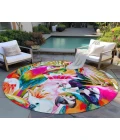 Dalyn Indoor/Outdoor Tropics TC5 Confetti Washable 8' x 8' Round Rug