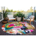Dalyn Indoor/Outdoor Tropics TC5 Confetti Washable 8' x 8' Round Rug