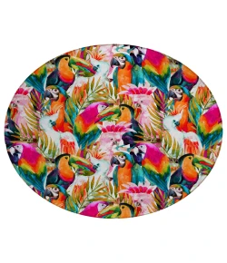 Dalyn Indoor/Outdoor Tropics TC5 Confetti Washable 8' x 8' Round Rug
