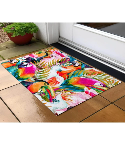 Dalyn Indoor/Outdoor Tropics TC5 Confetti Washable 1'8" x 2'6" Rug