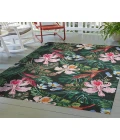 Dalyn Indoor/Outdoor Tropics TC6 Black Washable 9' x 12' Rug