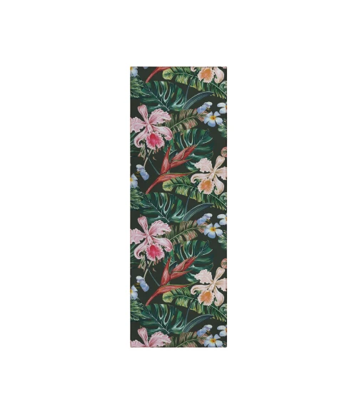 Dalyn Indoor/Outdoor Tropics TC6 Black Washable 2'3" x 7'6" Runner Rug