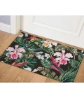 Dalyn Indoor/Outdoor Tropics TC6 Black Washable 1'8" x 2'6" Rug