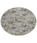 Dalyn Indoor/Outdoor Tropics TC7 Grey Washable 8' x 8' Round Rug
