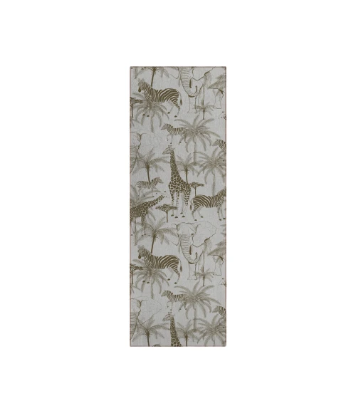 Dalyn Indoor/Outdoor Tropics TC7 Grey Washable 2'3" x 7'6" Runner Rug