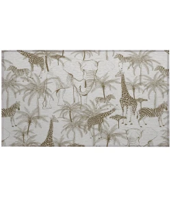 Dalyn Indoor/Outdoor Tropics TC7 Grey Washable 1'8" x 2'6" Rug