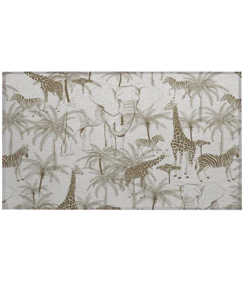 Dalyn Indoor/Outdoor Tropics TC7 Grey Washable 1'8" x 2'6" Rug