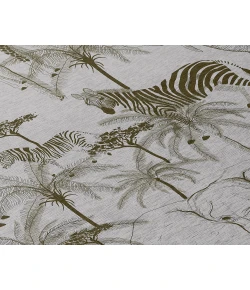 Dalyn Indoor/Outdoor Tropics TC7 Grey Washable 8' x 8' Round Rug