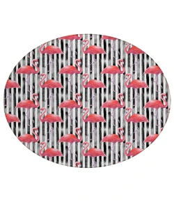 Dalyn Indoor/Outdoor Tropics TC9 Black Washable 8' x 8' Round Rug