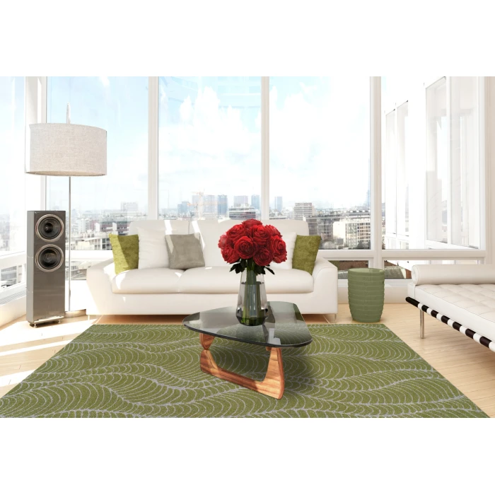 Dalyn Tempo TP523 Lime Zest Area Rug 9 ft. 6 X 13 ft. 2 Rectangle