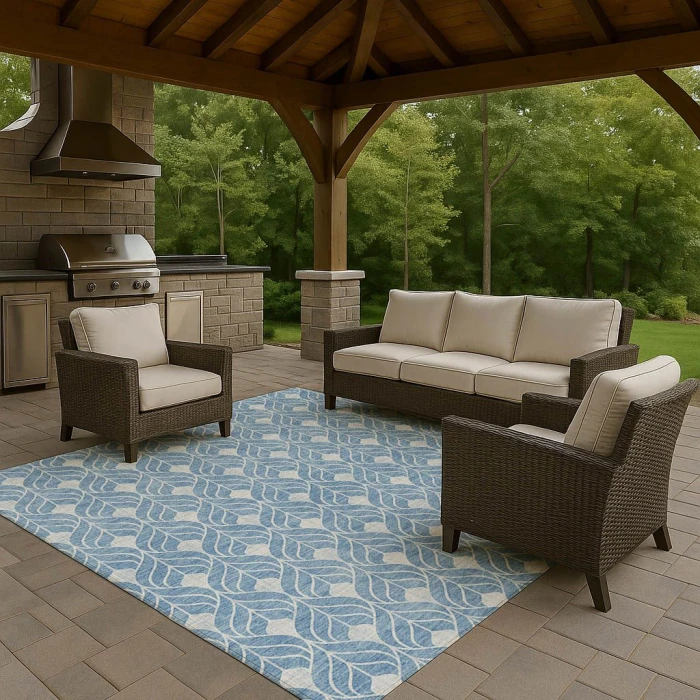 Dalyn The Reserve Blue TR10 10ft. x 14ft. Rug