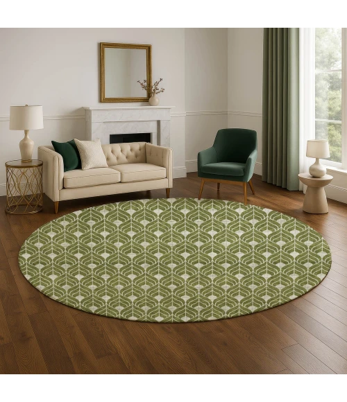 Dalyn The Reserve Green TR10 8ft. x 8ft. Rug