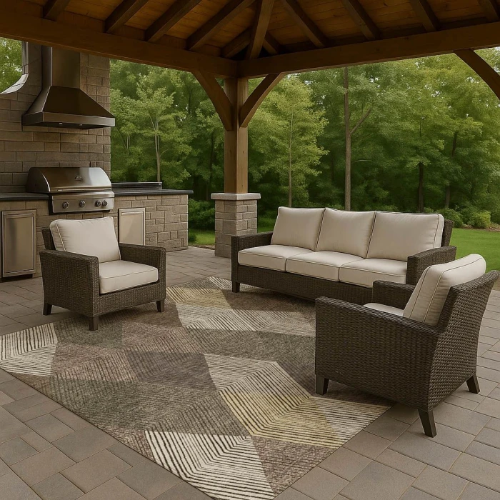 Dalyn The Reserve Brown TR11 9ft. x 12ft. Rug