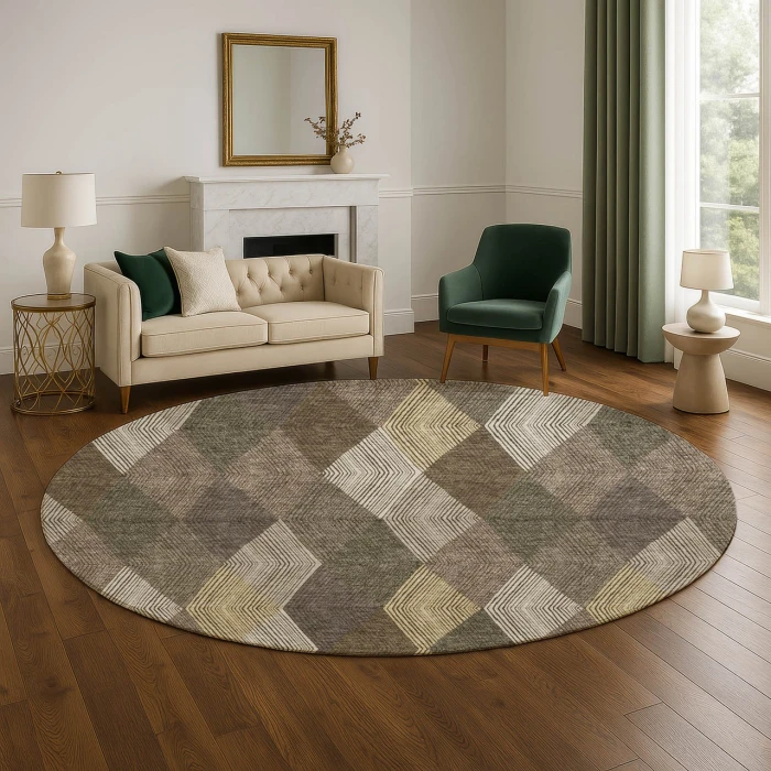 Dalyn The Reserve Brown TR11 8ft. x 8ft. Rug