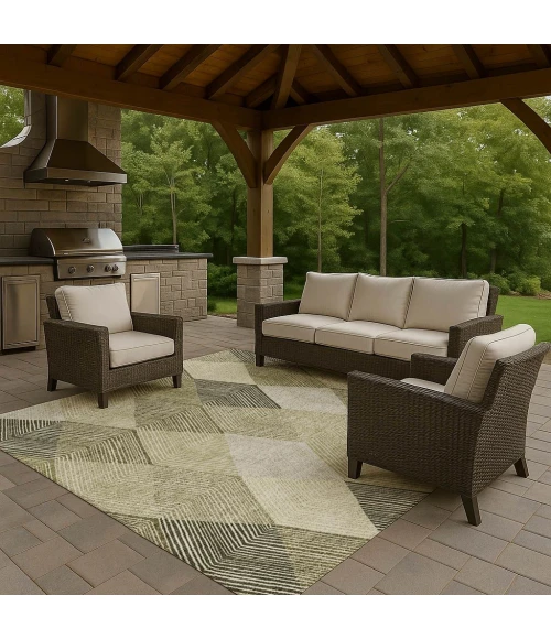 Dalyn The Reserve Green TR11 3ft. x 5ft. Rug