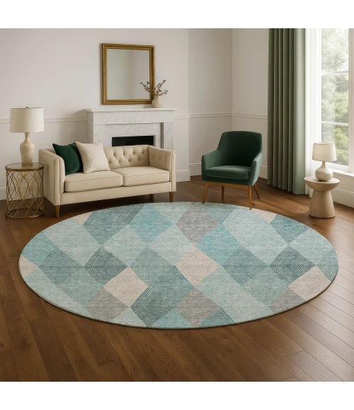 Dalyn The Reserve Teal TR11 8ft. x 8ft. Rug