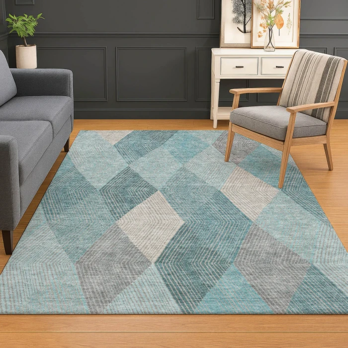 Dalyn The Reserve Teal TR11 9ft. x 12ft. Rug