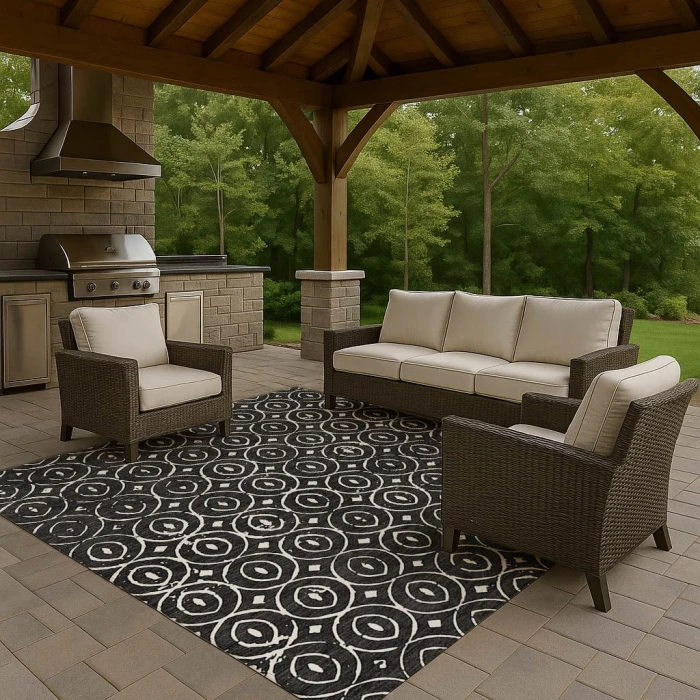 Dalyn The Reserve Black TR12 8ft. x 10ft. Rug