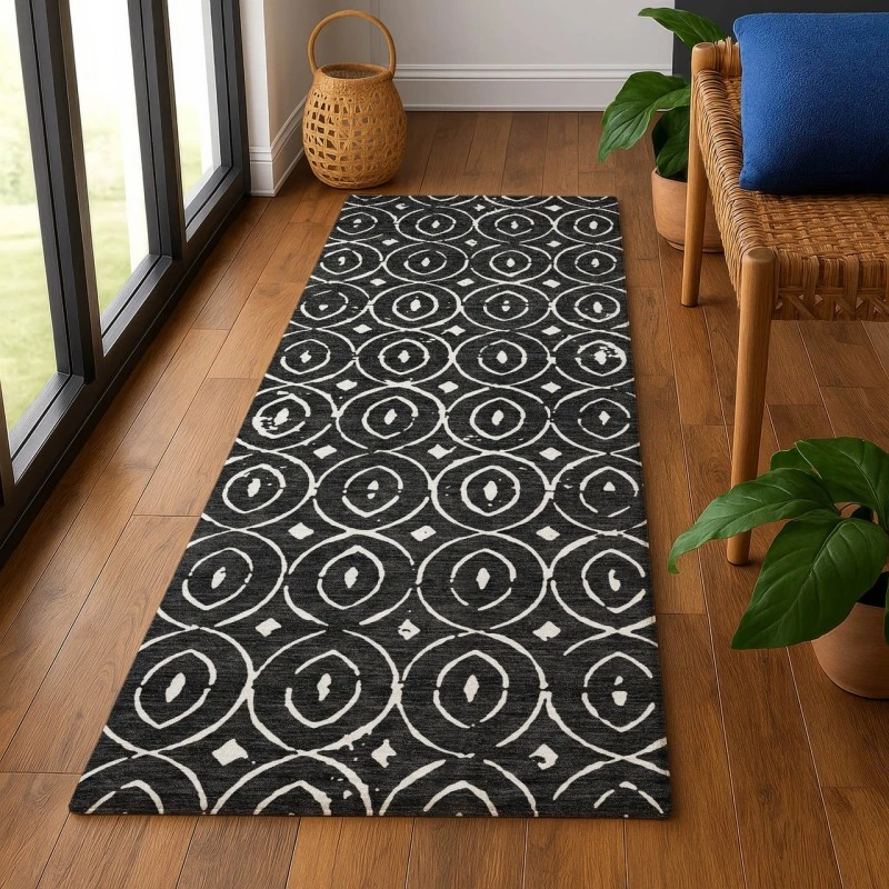Dalyn The Reserve Black TR12 2ft.3in. x 7ft.6in. Rug