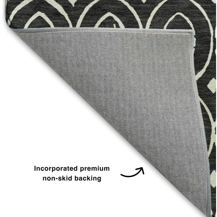 Dalyn The Reserve Black TR12 8ft. x 8ft. Rug