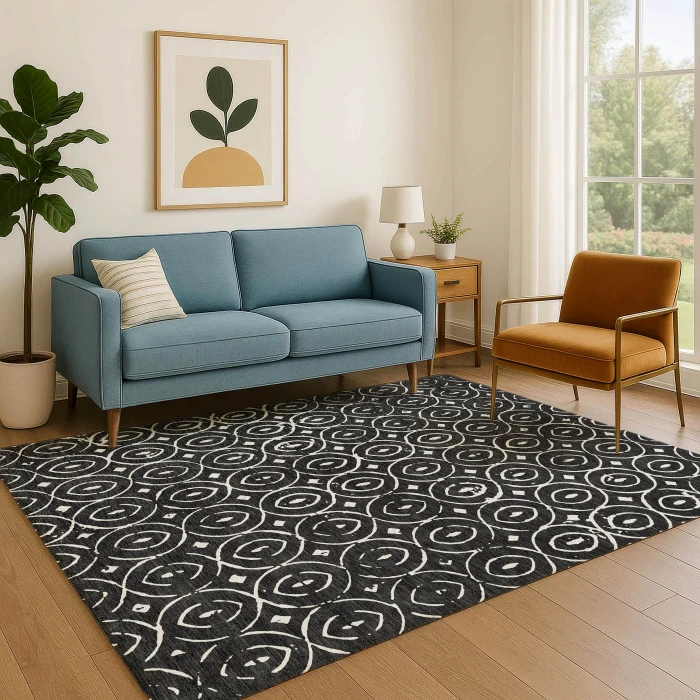Dalyn The Reserve Black TR12 8ft. x 10ft. Rug