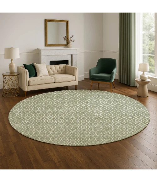 Dalyn The Reserve Green TR12 8ft. x 8ft. Rug