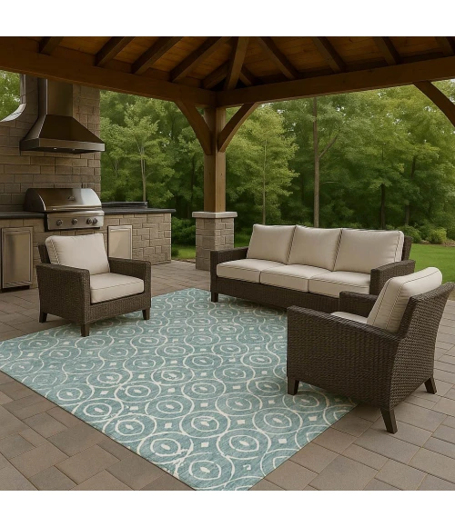 Dalyn The Reserve Teal TR12 3ft. x 5ft. Rug