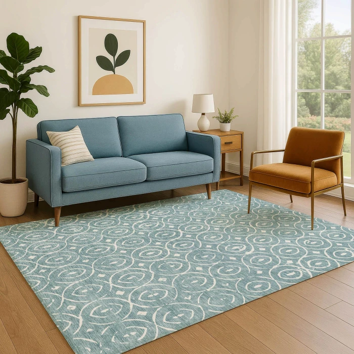 Dalyn The Reserve Teal TR12 10ft. x 14ft. Rug