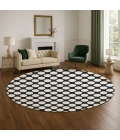 Dalyn The Reserve Black TR13 8ft. x 8ft. Rug