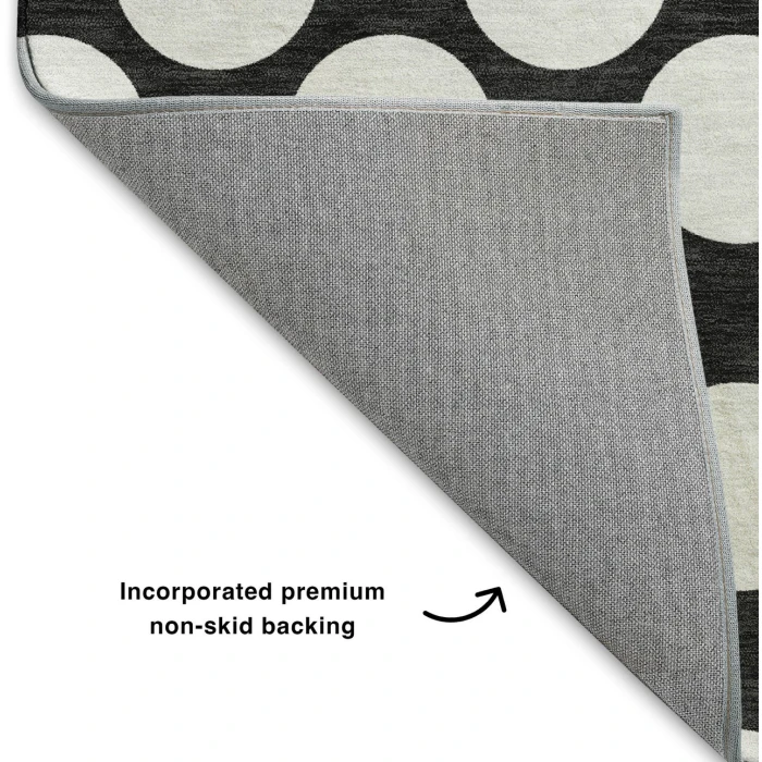 Dalyn The Reserve Black TR13 2ft.3in. x 7ft.6in. Rug
