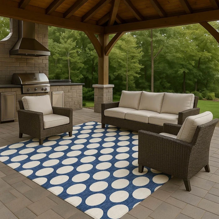 Dalyn The Reserve Blue TR13 10ft. x 14ft. Rug