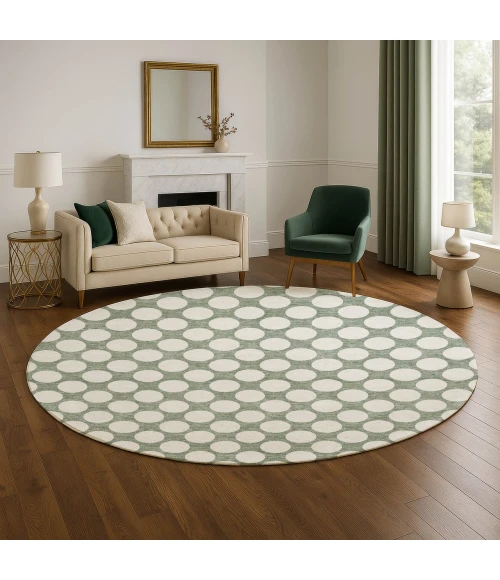 Dalyn The Reserve Green TR13 8ft. x 8ft. Rug