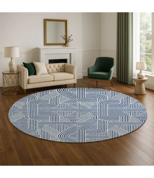 Dalyn The Reserve Blue TR14 8ft. x 8ft. Rug