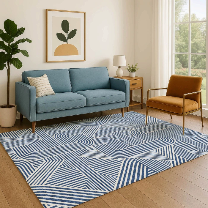 Dalyn The Reserve Blue TR14 10ft. x 14ft. Rug