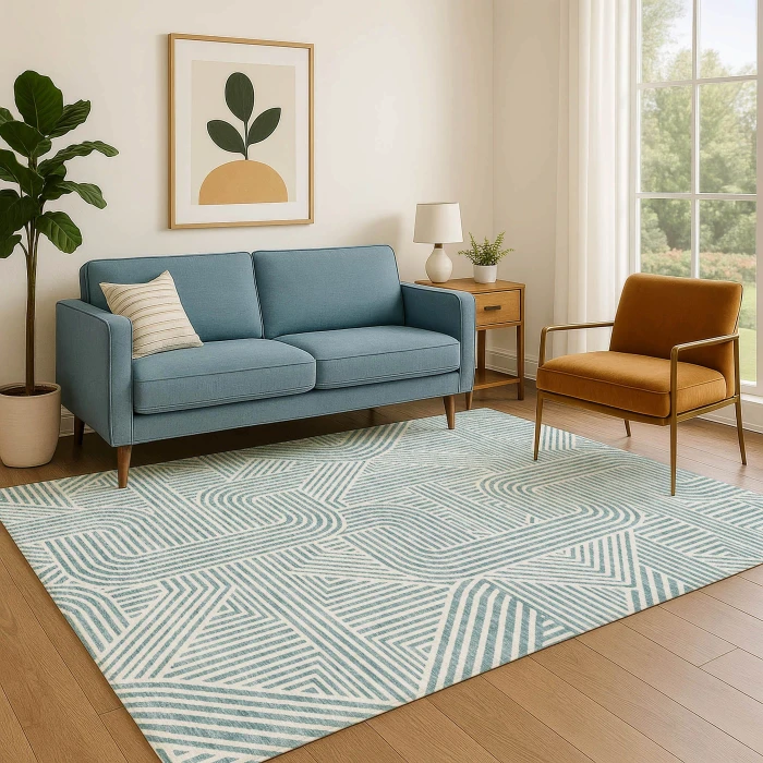 Dalyn The Reserve Teal TR14 10ft. x 14ft. Rug