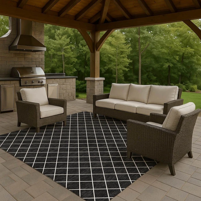Dalyn The Reserve Black TR15 3ft. x 5ft. Rug