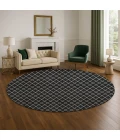 Dalyn The Reserve Black TR15 8ft. x 8ft. Rug