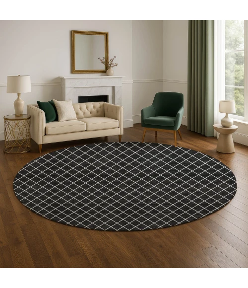 Dalyn The Reserve Black TR15 8ft. x 8ft. Rug