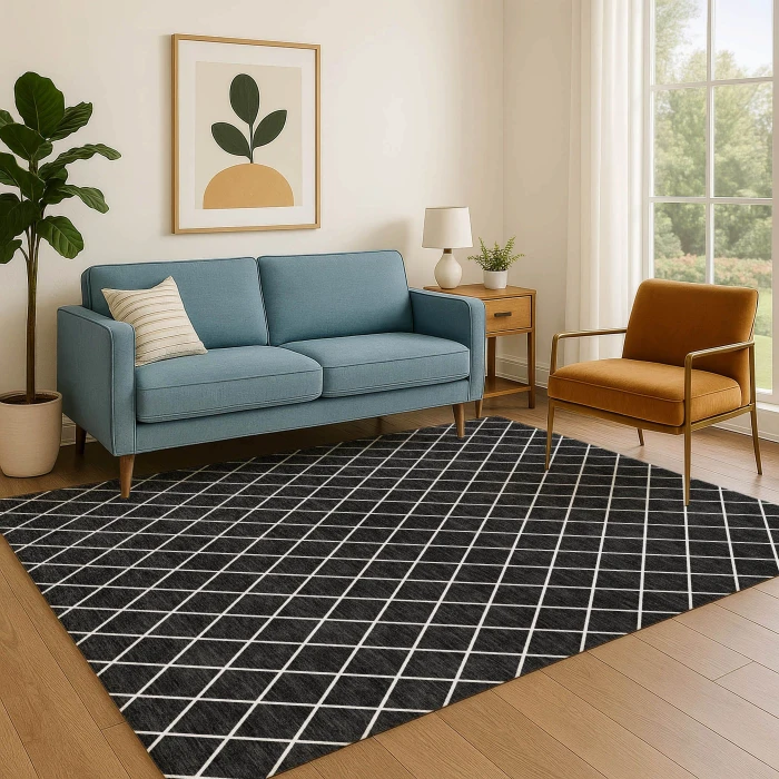 Dalyn The Reserve Black TR15 3ft. x 5ft. Rug