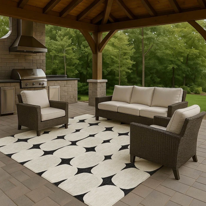 Dalyn The Reserve Black TR16 5ft. x 7ft.6in. Rug