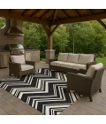 Dalyn The Reserve Black TR17 9ft. x 12ft. Rug