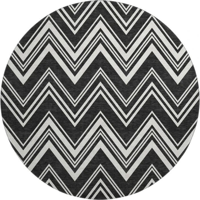 Dalyn The Reserve Black TR17 8ft. x 8ft. Rug