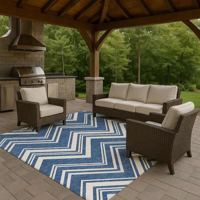 Dalyn The Reserve Blue TR17 3ft. x 5ft. Rug