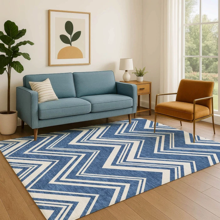 Dalyn The Reserve Blue TR17 3ft. x 5ft. Rug