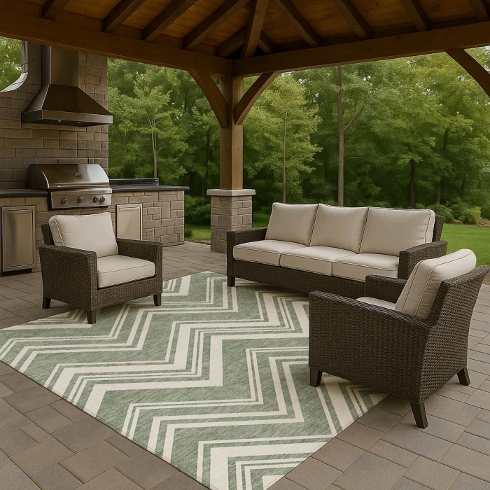 Dalyn The Reserve Green TR17 5ft. x 7ft.6in. Rug