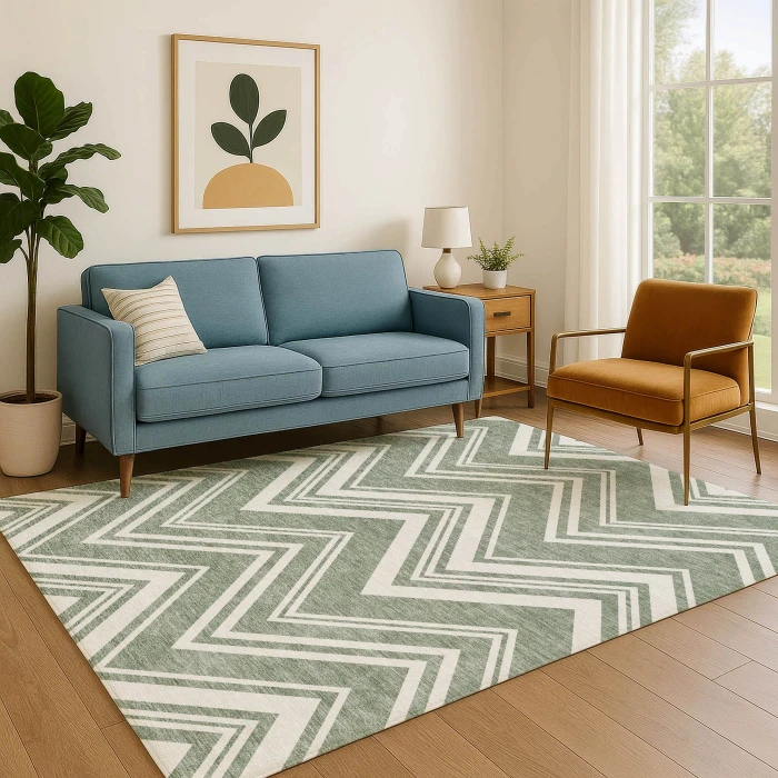 Dalyn The Reserve Green TR17 5ft. x 7ft.6in. Rug
