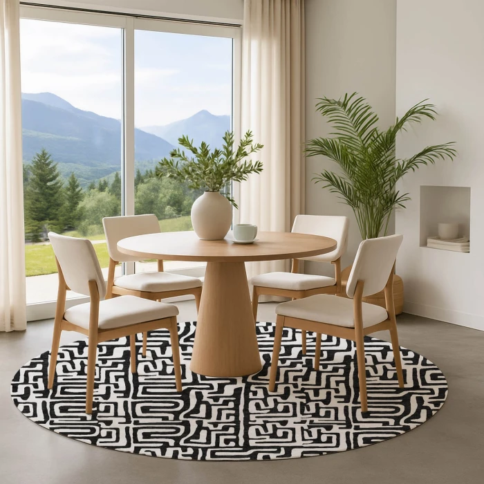 Dalyn The Reserve Black TR1 8ft. x 8ft. Rug