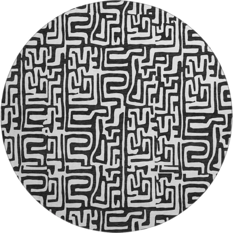 Dalyn The Reserve Black TR1 8ft. x 8ft. Rug