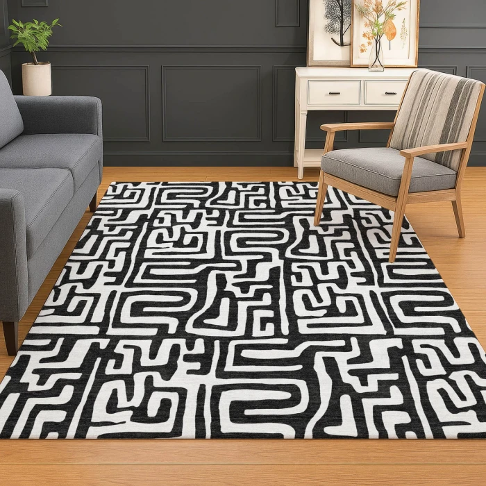 Dalyn The Reserve Black TR1 5ft. x 7ft.6in. Rug